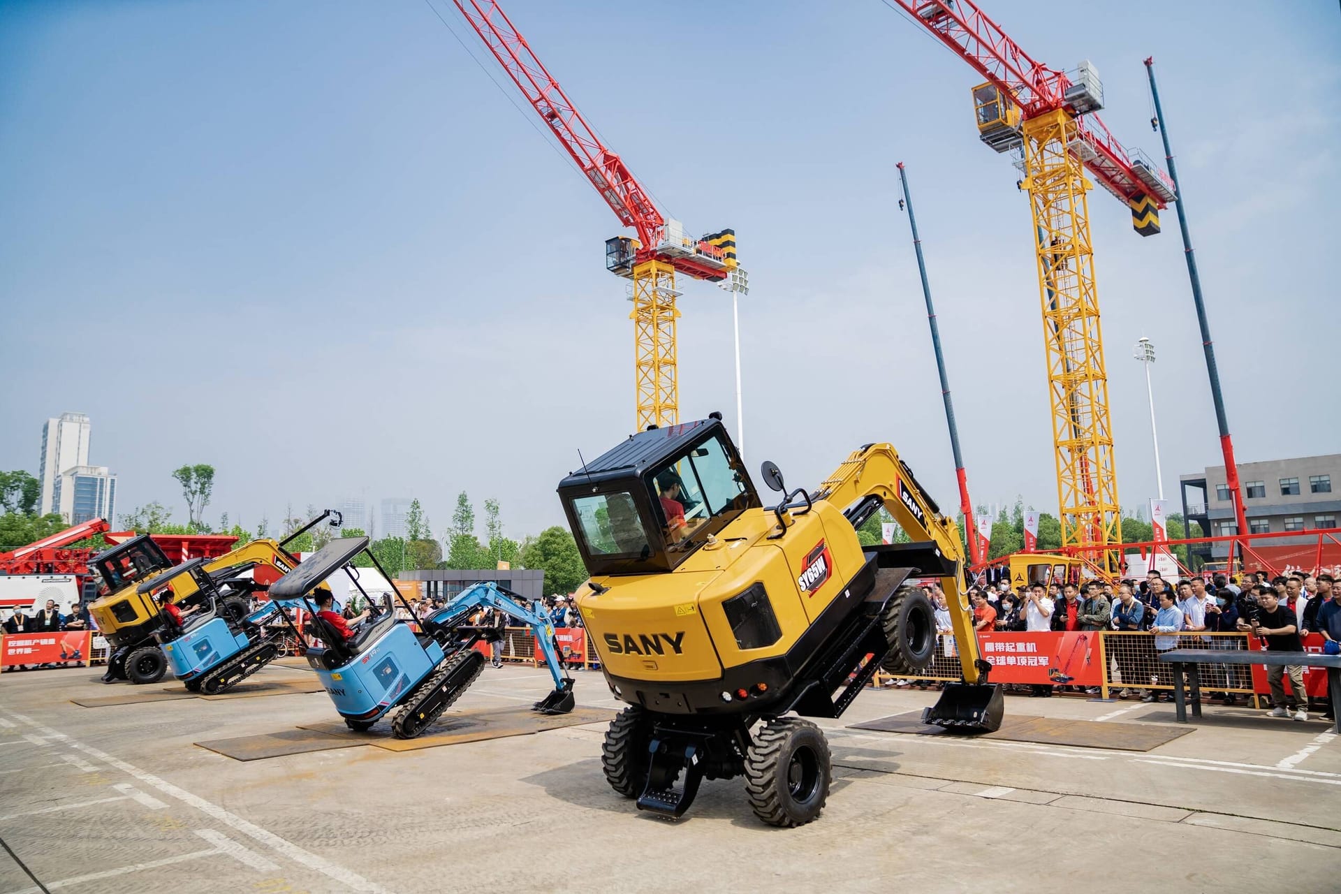 Sany excavator leads the era of electric drive
