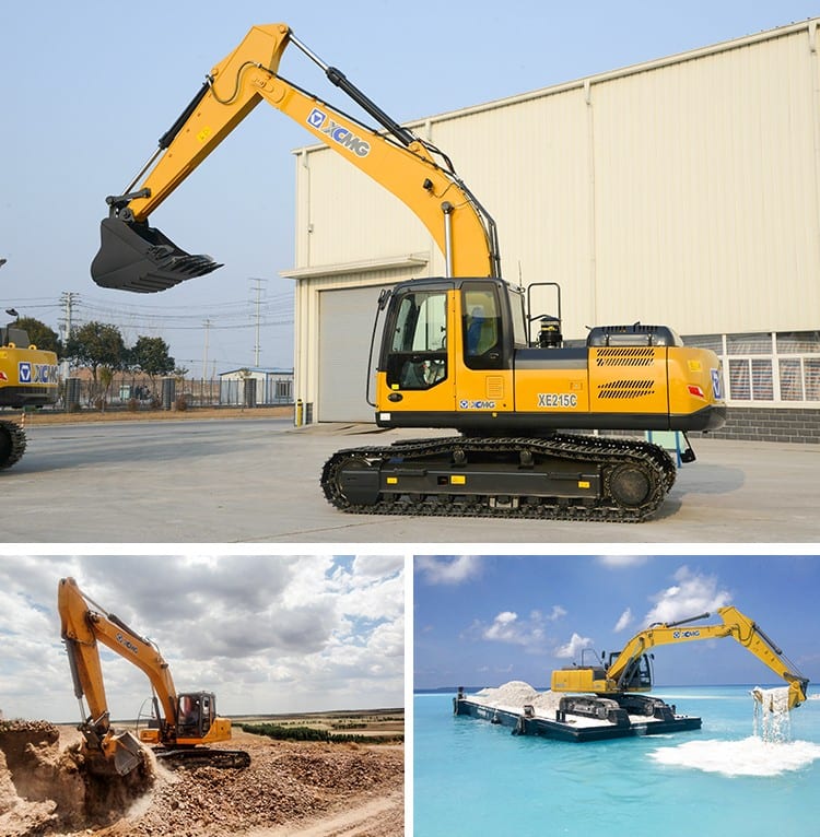 XCMG 21 ton hydraulic digger xugong XE215C Crawler Excavator