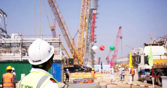 XCMG Breaks Bangladesh's Record for Maximum Tonnage Crawler Crane